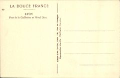 CPA La Douche France Lyon Pont de la Guillotiere et Hotel Dieu