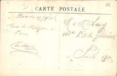 CPA Poitieres Vienne Le Boulevard et la Caserne Abboville Statue de ND des Dunes