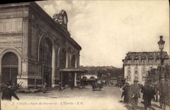 CPA Lyon Gare de Perrache l'Entree 