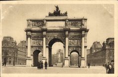 CPA Paris en Flanant L'Arc de Triomphe du Carrousel 