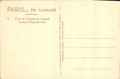 CPA Paris en Flanant L'Arc de Triomphe du Carrousel 