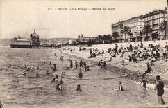 CPA Nice La Plage Bains de Mer 