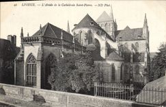 CPA Lisieux L'Abside de la Cathedrale Saint Pierre 