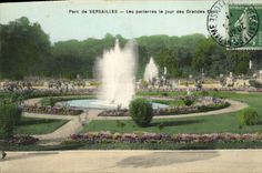 CPA Parc de Versailles Les parterres le jour des Grandes Eaux 