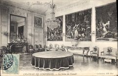 CPA Chateau de Compiegne Le Salon du Conseil 