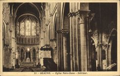 CPA Beaune Eglise Notre Dame Interieur 