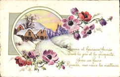 CPA Fantaisie Fleurs