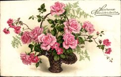 CPA Fantaisie Fleurs