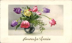 CPA Fantaisie Fleurs