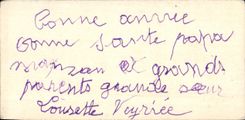 CPA Bonne annee