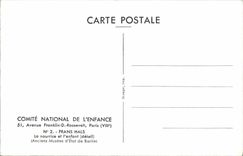 CPA Comite National de l'Enfance Avenue Franklin D Roosevelt Paris Frans Hals La nourrice et l'enfan