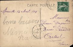 CPA Pâques Poussins