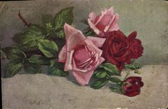 CPA Fantaisie Fleurs