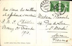CPA Bonne Annee Bateau