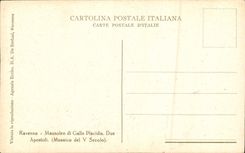 CPA Ravenne Mausoleo di Galla Placidia Due Apostoli Musaico del V Secolo 