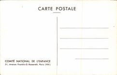 CPA Comite National de l'Enfance Avenue Franklin D Roosvelt Paris M Vigee Lebrun l'Artiste Avec sa F