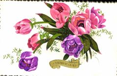 CPA Fantaisie Fleurs