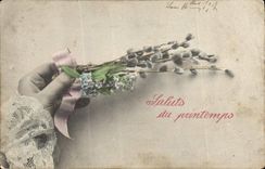 CPA Fantaisie Fleurs