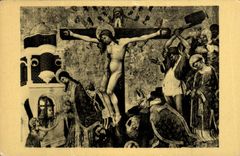 CPA Malouel Jean et Bellechose Henri La derniere Communion et le Martyre de saint Denis Paris musee 