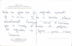 CPA Edite par le Comite National de l'Enfance Avenue Franklin D Roosevelt Paris Corneille de Vos Por