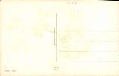 CPA Fantaisie Fleurs Fer a cheval