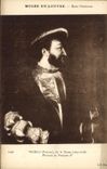 CPA Musee du Louvre Vecelli Tiziano det le Titien Portrait de Fransois I 