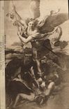 CPA Musee du Louvre Santi Raphaelo Saint Mirbel terrasant le Demon 