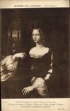 CPA Musee du Louvre Santi Raphaelo Portrait de Jeanne d'Aragon Femme du Prince Ascanio Colonna Conne
