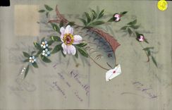 CPA Fleurs Poisson