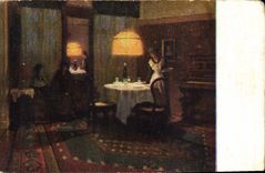 CPA Karl Weise Avant le souper 