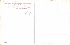 CPA Roma Porta S Sebastiano [prta Appia coll' Arco di Druso 