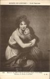 CPA Madame le Brun Elisabeth Louise Vigee Msame Le Brun et sa Fille 