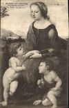 CPA Musee de Louvre Raphael Sanzio La Belle Jardiniere 