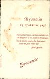 CPA Myosotis Ne m'oubliez pas 