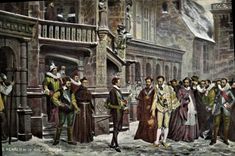 CPA Henri II et le duc de Guise 