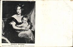 CPA Bonheur Maternel Musee de la Bibliotheque Nationale par sir Th Lawrence 