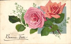 CPA Bonne Fete Fleurs