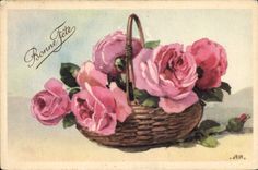CPA Bonne Fete Fleurs