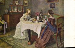 CPA Carl Leop Voss Freundinnen Przyjaciolki Les amies 