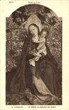 CPA Schoengauer La Vierge au Buisson de Roses 