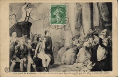 CPA Le Cure de Pontoise Je vais dit il jeter mon bonnet a celle qui a le plus trompeson mari 