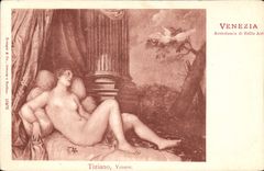 CPA Venezia Accademia de Belle Arts Tiziano Venere 