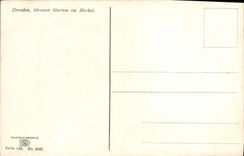 CPA Dresden Grosser Garten im Herbst 