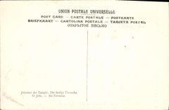 CPA L'Adoration des Mages Volet exterieur du Triptyque St Jean Baptiste Sainte Veronique 