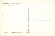 CPA Firenze Galleria Pitti Amore venale Baldassare Franceschini 