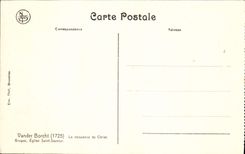 CPA Vander Borcht La Naissance du Christ Bruges Eglise Saint Sauveur 