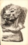 CPA Constantin Meunier Detail d'un bas relief 