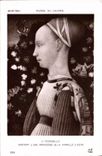 CPA Musee du Louvre V Pisanello Portrait d'une princesse de la Famille d'Este  