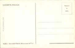 CPA Nazareth Palestina Galilea Serrie Bella Custodia Francescana