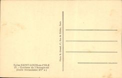 CPA Eglise Saint Louis en l'Isle Guerison de l'Aveugle-ne Ecole Hollandaise 